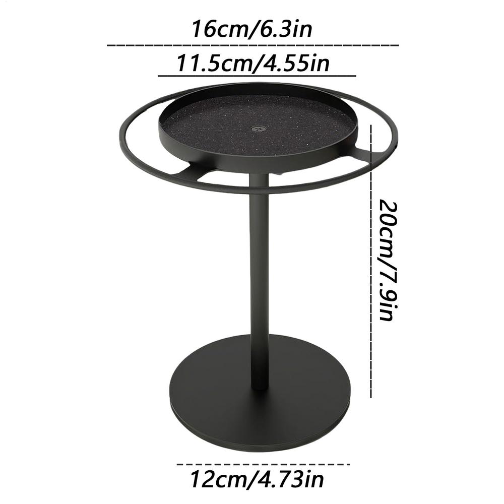 Stainless Steel 360 Rotating Sunglass Organizer Eye Glass Display Stand With Storage Tray For Desk Dresser Tabletop Nightstand