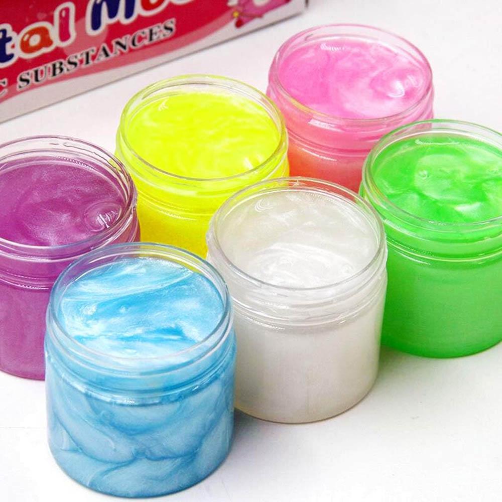 6 Oz Empty Plastic Jars with Lids & Labels, BPA Free Round Clear Containers for Lotion, Cream, Body Butter, Makeup & Travel