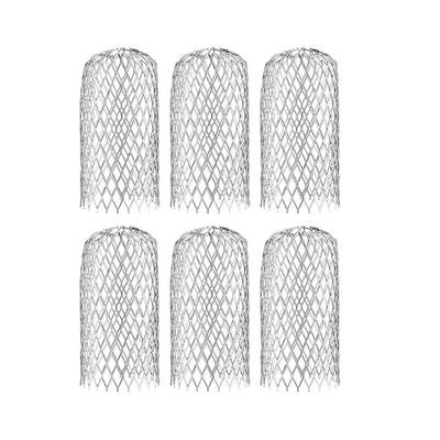 6 Piezas 3 Pulgadas Colador de Filtro Expandible de Aluminio Bajante de Canalón Para Detener Obstrucciones Hojas y Escombros