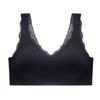 Women Skin Friendly Seamless Bubble Lace Push Up Gathering Beauty Back Camisole Bra