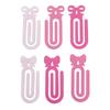 6Pcs Oversized Acrylic Paper Clip Bookmarks Book Page Holder Clip Document Organiser Clamp For Journal Planners Notes