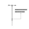 HO OO Scale 10pcs Model Street Lamp Height Adjustable 20mA Flexible For Adults Street Light Two-Heads White LEDS