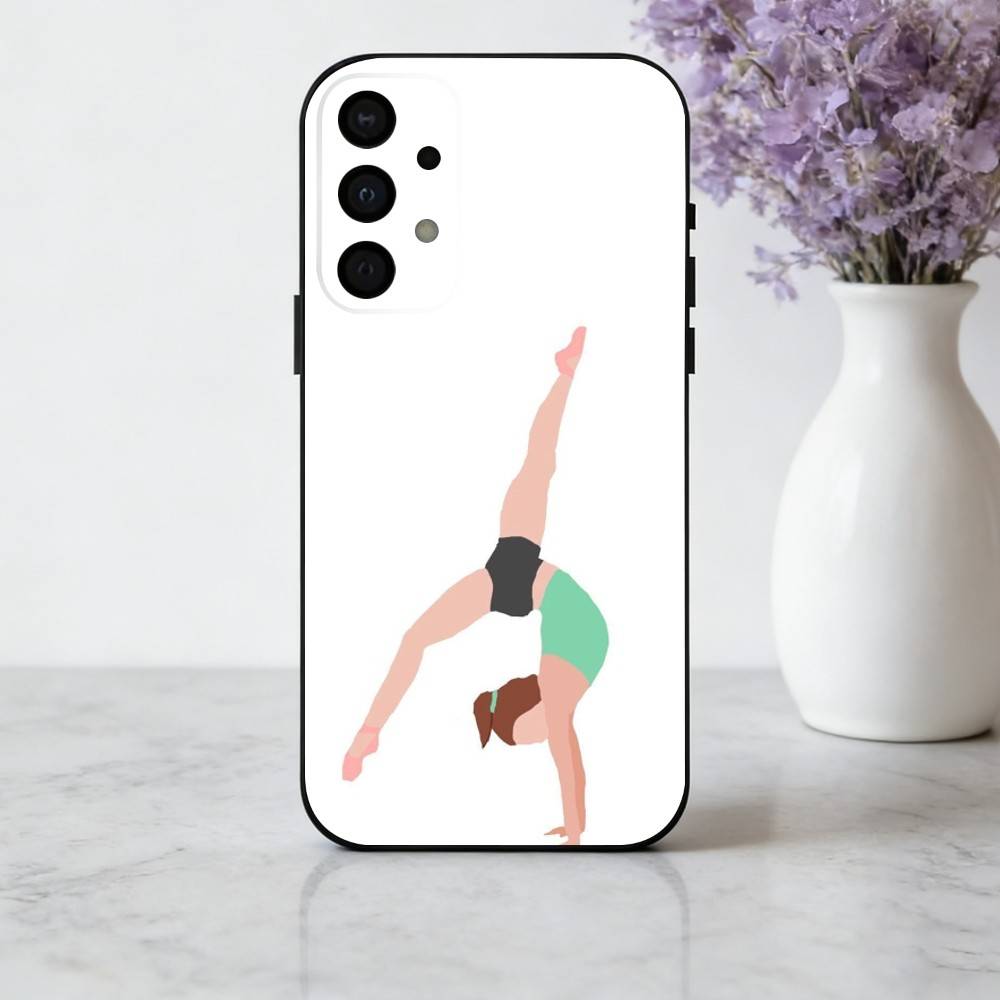 GYM Girl G-Gymnastic art Phone Case For Samsung Galaxy A73,A72,A71,A70,A53,A52,A51,Soft Silicone Black Cover