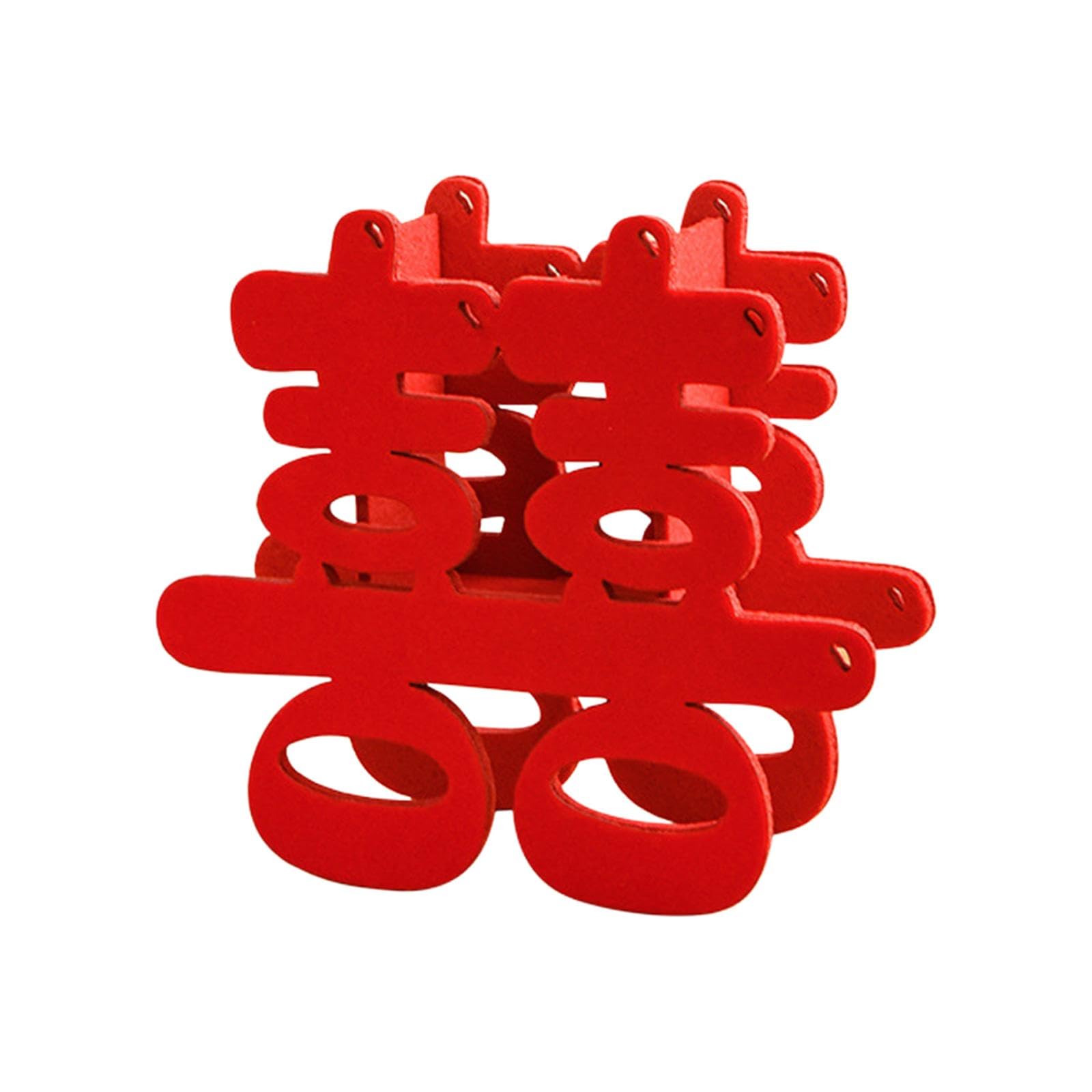 

Орнамент с иероглифом Двойное Счастье, китайское свадебное украшение с иероглифом Счастье, украшение с искусственным цветком для свадьбы 3