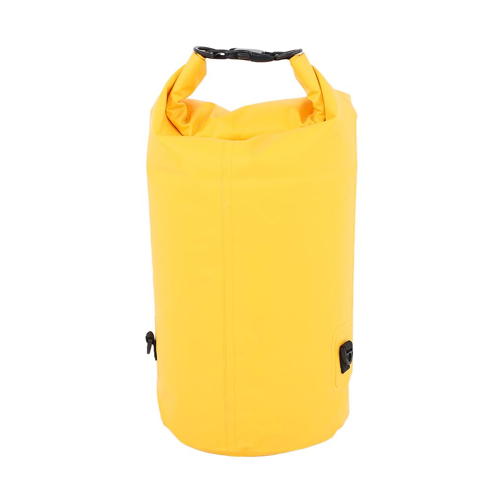 20L Dry Bag Waterproof PVC Mesh Cloth Removable Collapsible Lightweight Yellow for Boating Swimming Kayaking