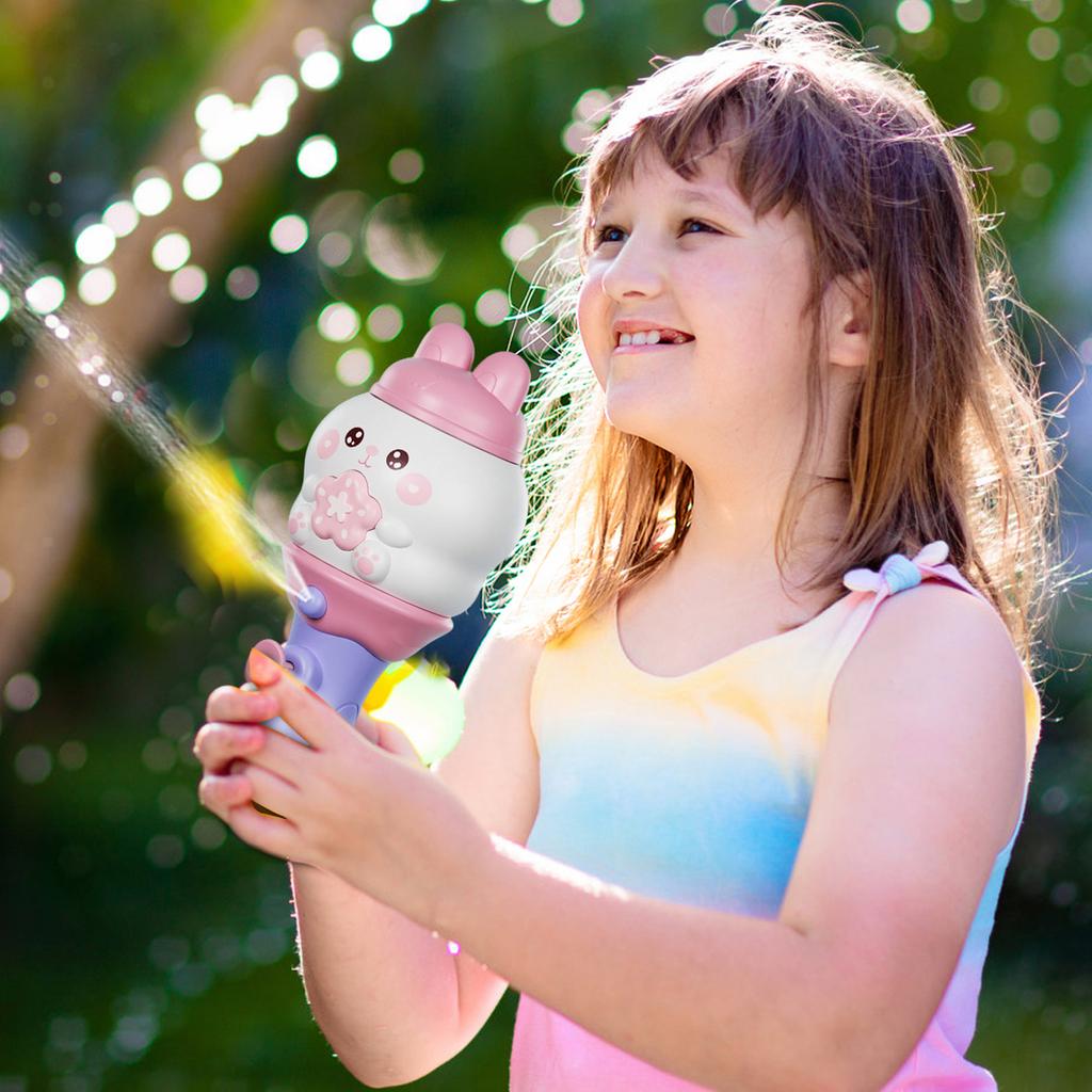 Kids' Handheld Bubble Wand Water Spraying Toy, Perfect For Summer Bubble Blowing (sprays Water And Blows ).