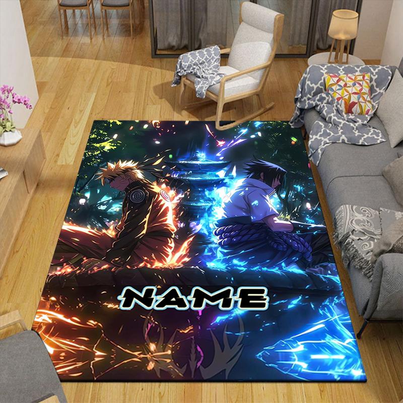 Custom 1Pc Naruto Fire Determination Rug Office Carpet Indoor Outdoor Entrance Doormat Nonslip Soft And Comfortable Living Room D2915191