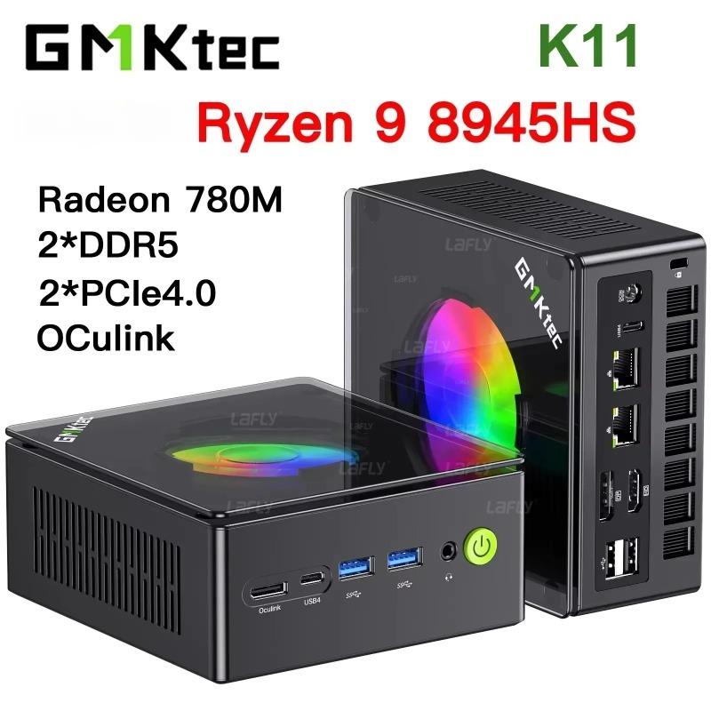 GMKtec K11 Mini PC AMD Ryzen 9 8945HS Gaming K8P  Windows 11Pro Radeon 780M DDR5 5600MHz 32GB 1TB SSD WIFI6 BT5.2 Gamer Computer