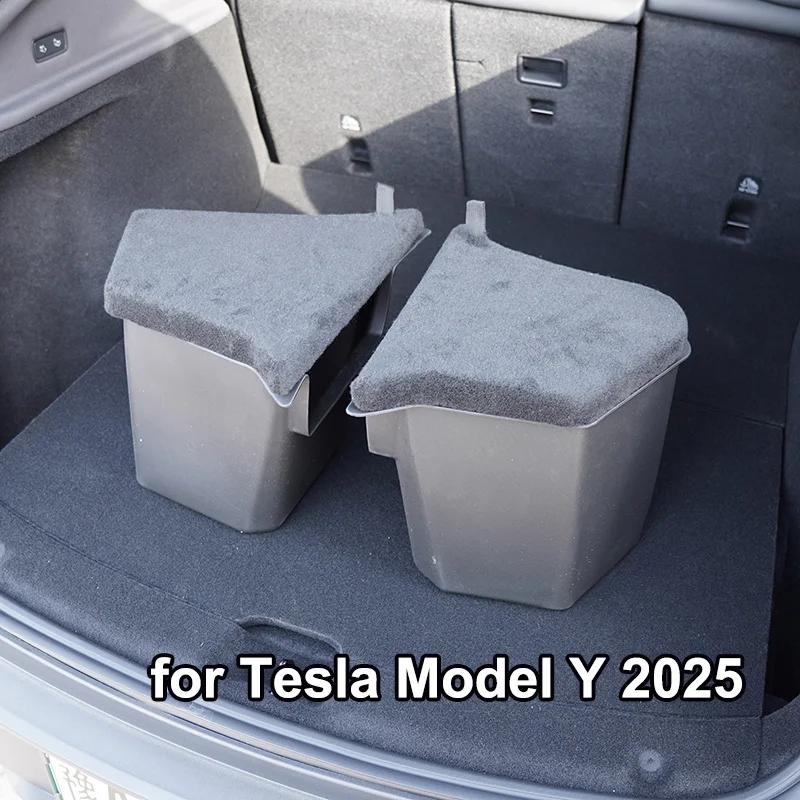 Für Tesla Model Y Juniper 2025 Kofferraum-Aufbewahrungsbox Kofferraum-Einstiegsleiste Schutzstreifen Abdeckung Schwellerschutz Schutz Zubehör