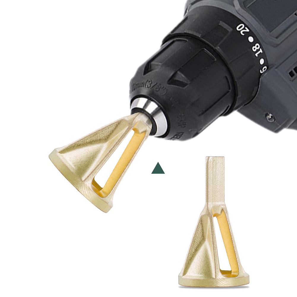 New External Chamfer Deburring Three Blade Triangular/hexagonal Handle Gold Black Silvery Electric Drill Tool Accessories