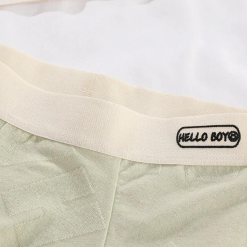 Calzoncillos tipo bóxer de algodón para hombre, paquete de 3, ropa interior sexy transpirable para hombre, cintura elástica, pantalones cortos suaves con soporte 3D