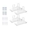 Bat Storage Rack Wall Mount 4 Pack Acrylic Holders for Garage Display, Home Wall Use, and Daily Access Needs