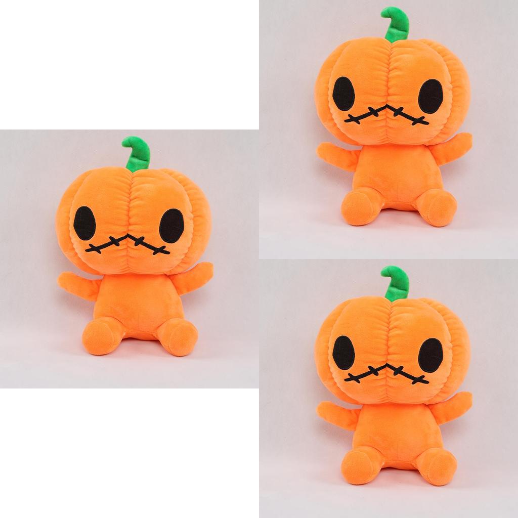 Cute And Comfy Pumpkin Plush Toy For Halloween Decoration 11.8in Soft Stuffed Doll For Kids