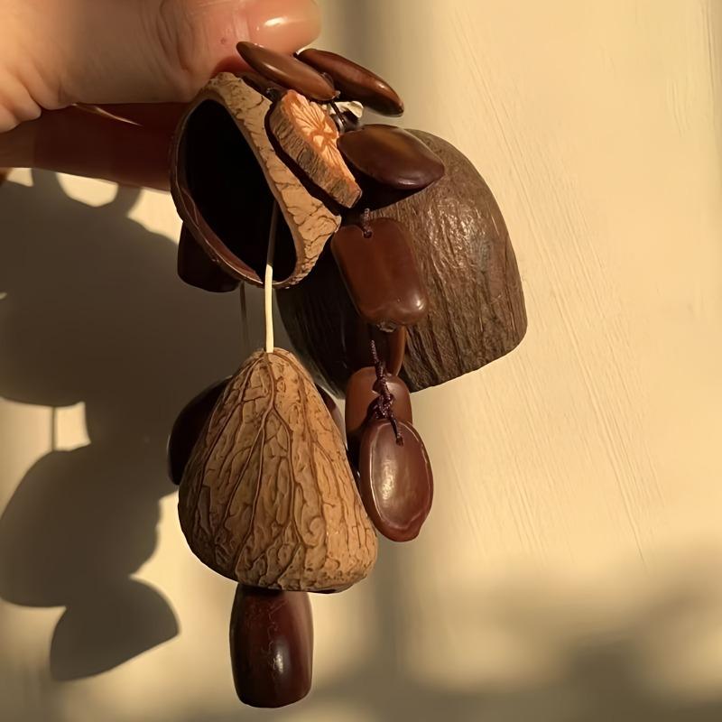 Kreativní skořápky ovoce Dekorace do řemesel DIY Rostlinné dětské řemesla ve starožitném stylu Pěkná ručně vyráběná hračka Příjemný přívěsek na větrný zvonek