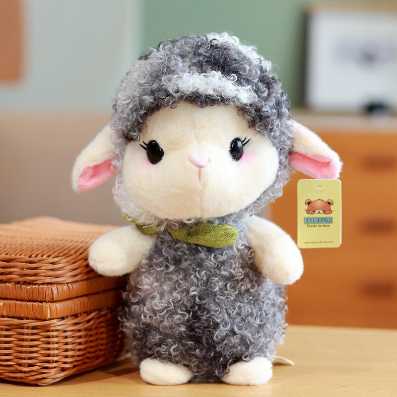 

New Style Lamb Roll Doll Plush Toy Sheep Doll Grab Machine Doll Girl Birthday Gift 23cm