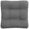 Seat Cushions 4 Pcs Dark Grey 40 X 40 Cm Microfiber Fabric