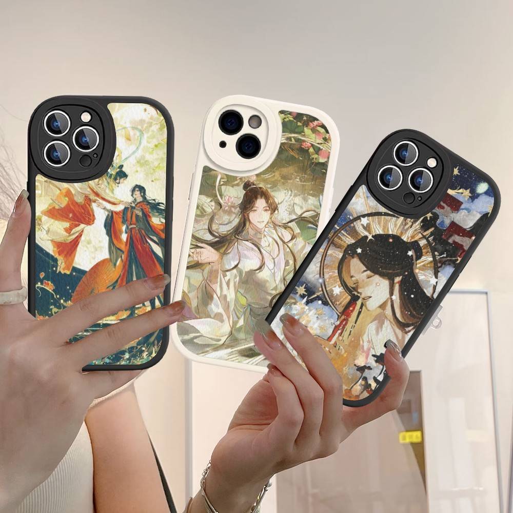 Popular Danmei Anime H-Heaven O-OfficialS B-Blessing Phone Cover For IPhone 16 15 14 13 12 11 Pro Max Plus Leather Soft Case