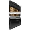 ABBY-13Pcs Left Handed Drill Bit Set Extractor Drill Bits For Metal Power Tools Accessories With Titanium Nitride Coating