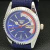 AUTOMATIC VINTAGE REFURBISHED SEIKO 5 6309A JAPAN MENS BLUE DIAL WATCH a440816-4