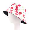 Summer fashion double-sided fruit printed pot hat, summer sun hat, outdoor travel sun hat JDPM -