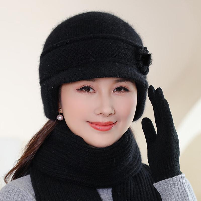 Women s Warm Rabbit Fur Bucket Hat