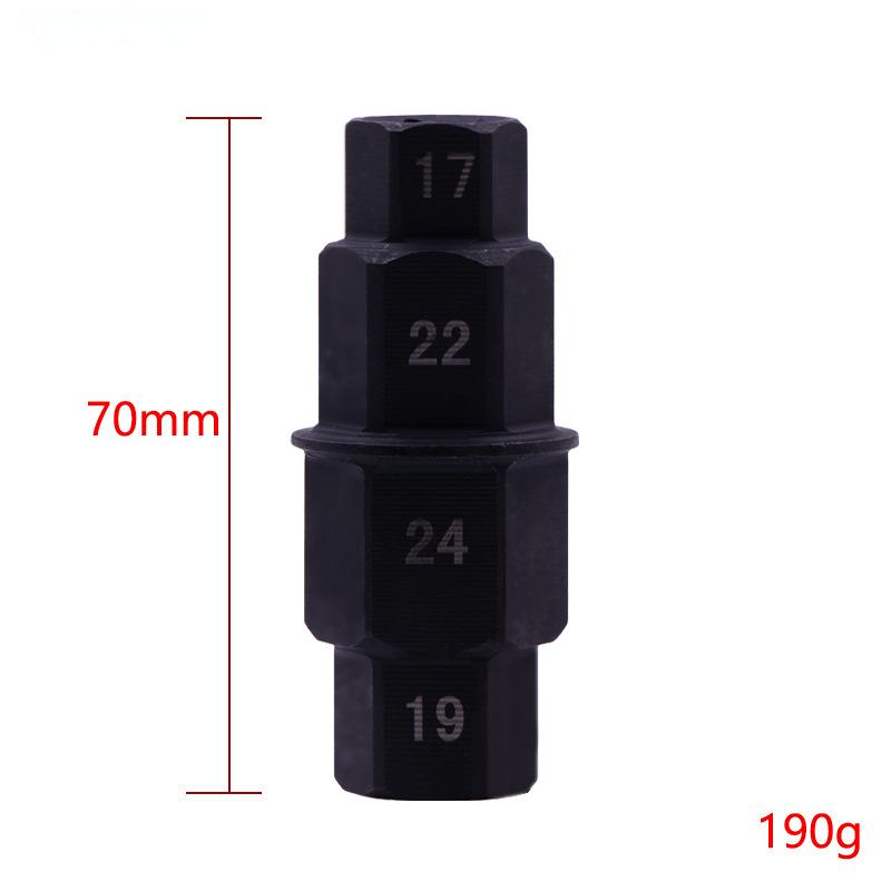 1Pc 17 19 22 24mm Motorcycle Front Rear Wheel Axle Hex 17 19 22 24mm Axle Hex Spindle Driver Removal Tool Motorcycle Axle Tool.
