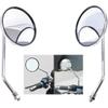 Rear View Mirror 10mm Motorcycle Scooter Round Moped Mirrors for Honda Honda CB 350 450 500 550 600 650 900 750 Suzuki Kawasaki/Universal M10 Chrome