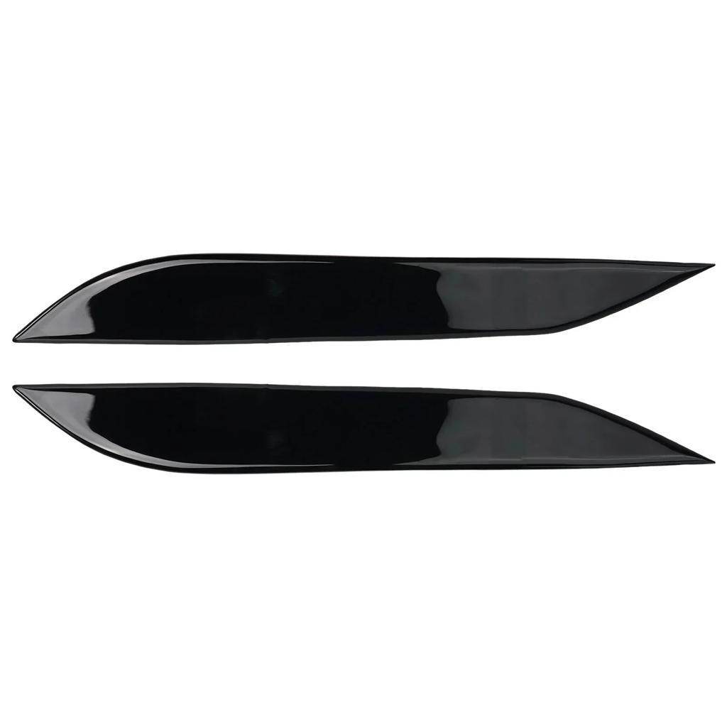 2pcs Auto Front Headlight Eyebrow Eyelids Trim Sticker For Nissan 350Z Z33 2006-09 ABS Auto Headlight Lamp Eyebrow Molding Trim