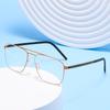 Autumn Aviator-Style Screwless Glasses: High Prescription, Fashionable Retro Frame for Women and Men