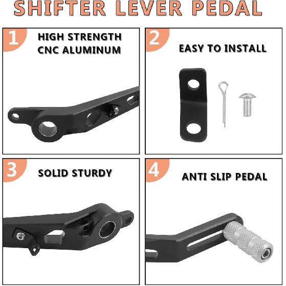 Motorrad Schaltgetriebe Schalthebel Schalthebelpedal Ersatz für Honda CB500 Hornet NX500 2023 2024 CB750 2022-2024 CNC Aluminium Schalthebel