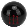 M12x1.25 Gear Shift Knob Head 5Speed WearResistant with 3 Adapter Universal Automobile Accessory(Black )