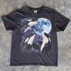 Orca Heult zum Mond Shirt, Schwertwal Sternenklare Nacht T-Shirt, Retro Meeres Tierwelt, Meeresleben Geschenk