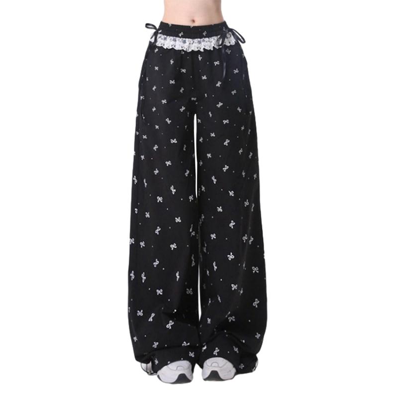 6-16 Years Kids Girls Loose Pants Wide-leg Pants