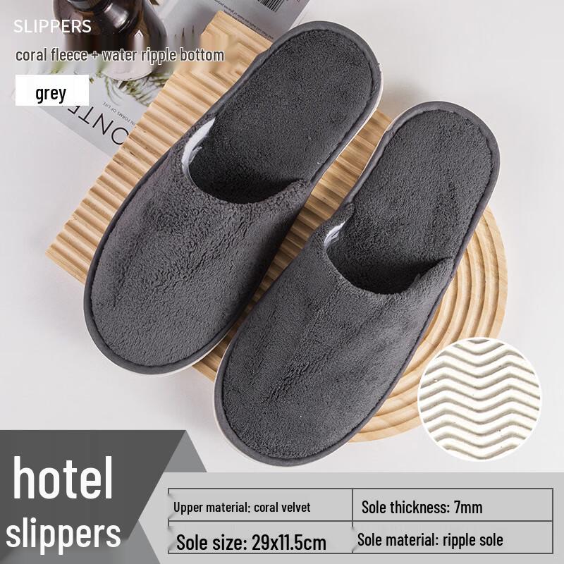 

Yangge Disposable Thickened Coral Fleece Slippers