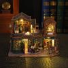 Jiate DIY Miniature House Twilight Bookstore Handmade Villa Model Kit Creative Stress Relief Birthday Gift