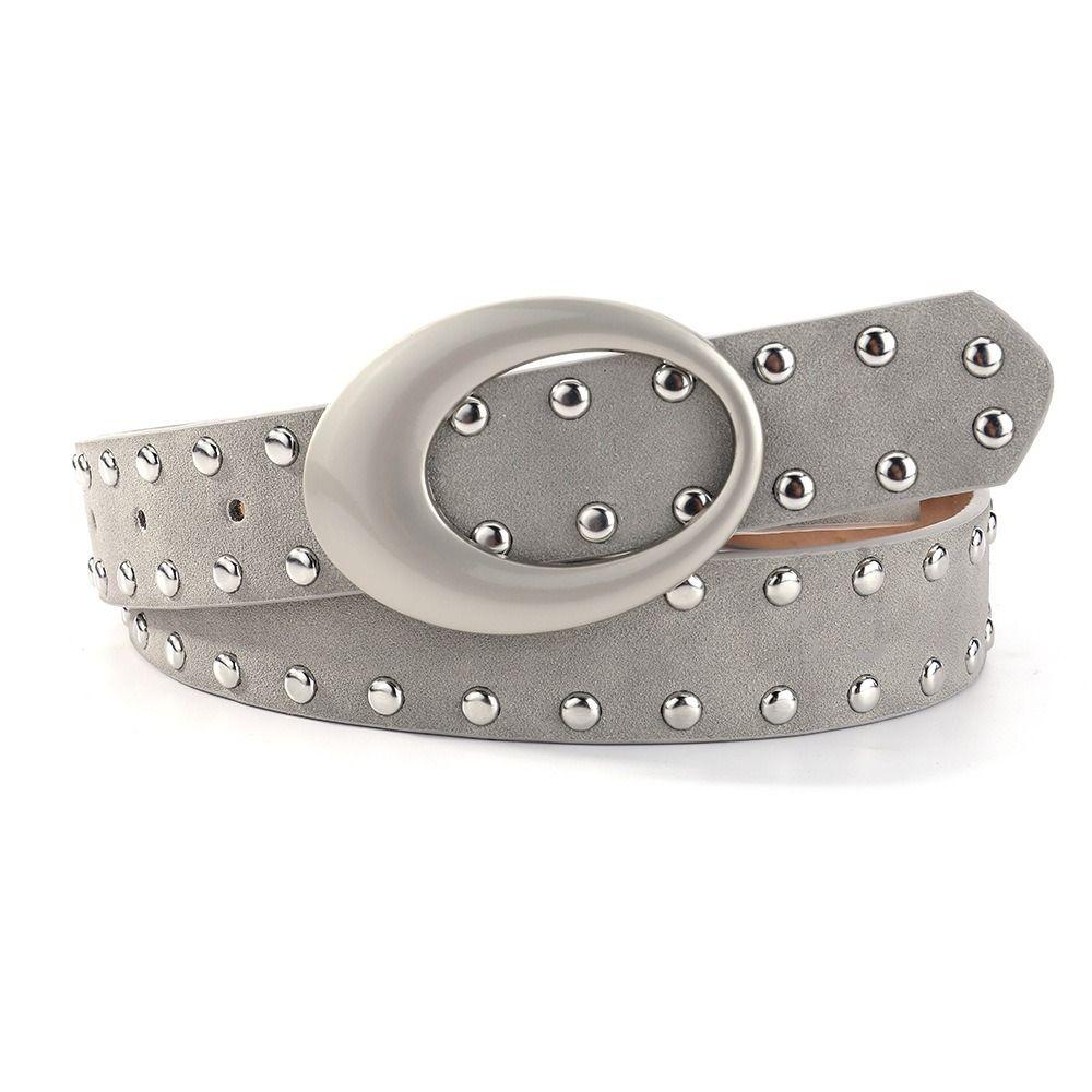Spicy Girl Leopard Print Waistband PU Leather Men Belt Trend Y2K Belt Male