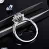 Sunflower Natural Wind Belt Moissanite Ring S925 Sterling Silver Inlaid 1 Carat Mozambican Ring