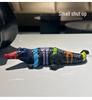 Colorful Resin Crocodile Ornament for Living Room or Office Decor