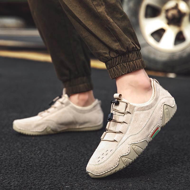 fashion Casual Shoes Suede Leather Classic Lace Up Simple and Fashionable Men's Low Cut Italian Luxury Shoemaker Social Shoes for Men