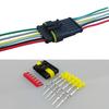 FULARR 2 Sets 6 Pin Car Waterproof Electrical Wire Connector with Wiring for Car