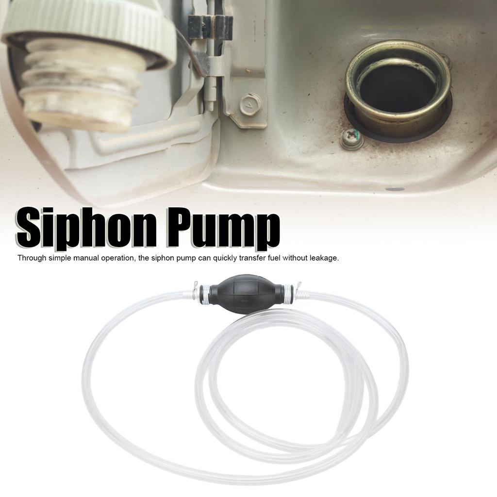 Bomba de sifón Manual Portátil de Mano Herramienta de Transferencia de Líquidos Set de Kit para Combustible Aceite Agua Gas