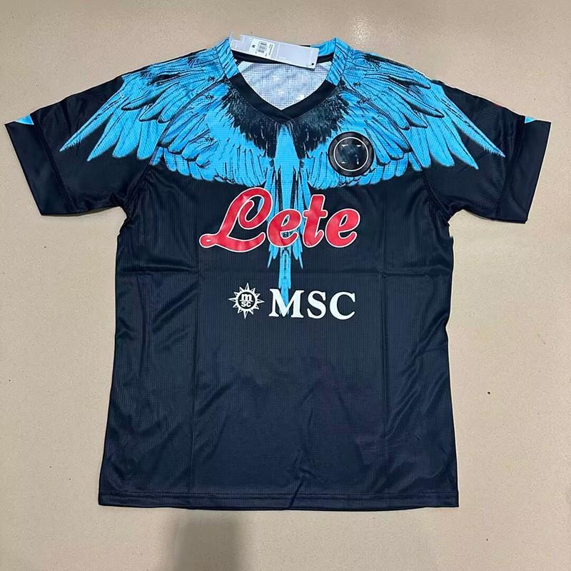 Maglia da Calcio Napoli 2023-24 Casa Trasferta Portiere Edizione Campione Commemorativa Cotone