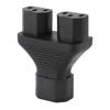C14 to C13 Y Splitter Male to Female Adapter Cable Power Plug Cord Single IEC320