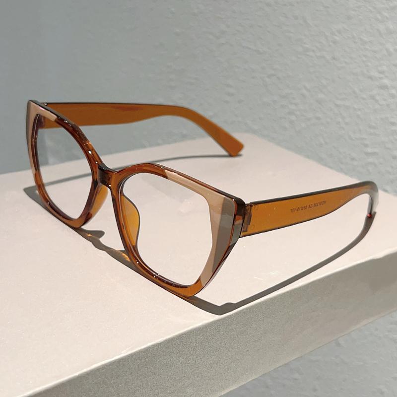 

Oversized Square Glasses 2025 New Candy Color Patchwork Rim Optical Frames Women Trendy Blue Light Blocking Decor Eyewear transparent lenses