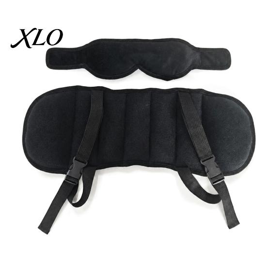 Ergonomic Neck Pillow for Air Travel Airplanes, 360 Degree Airplane Head Strap with 3D Eye Cushion Support Sleeping, No Bobbing Sleeping Aid
