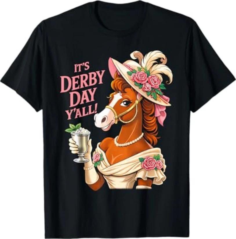 Horse Racing It s Derby Day Yall KY Derby Horse 2026 T-Shirt S