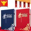 Pearlescent Frosted Red Blue Creative Honor & Training Certificate Cover
