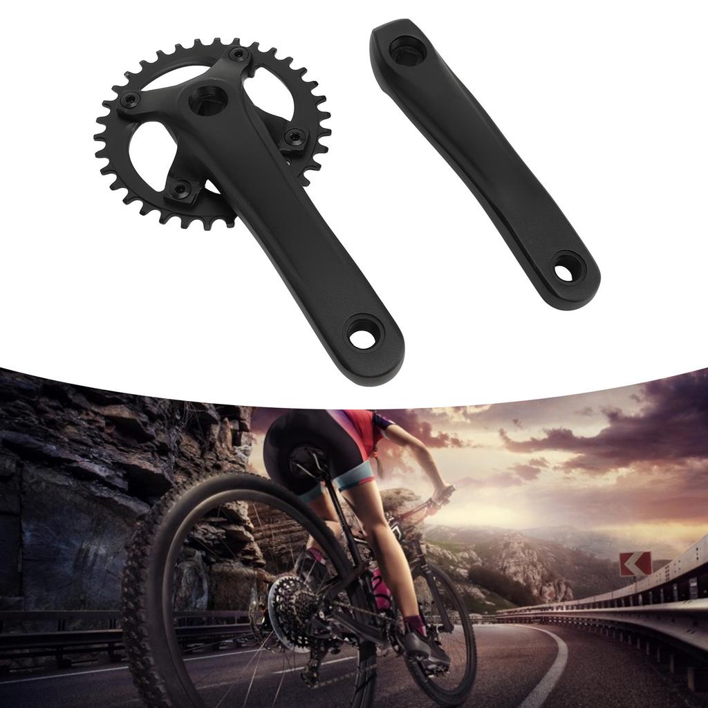 Mountainbike Kurbelarmset Aluminiumlegierung Rennrad Kurbelsatz Ersatz zum Fahren