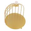 Bird Cage Cosmetic   Gold Space Saving Iron Unique Multifunctional Birdcage Makeup Display Rack for Bathroom