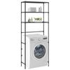 Day and Night - Day and Night 3-tier Shelf Above Washing Machine Black 69x28x169 Cm